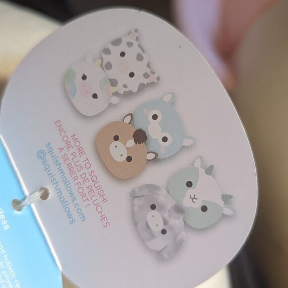 NWT 12" Candess Cow Squishmallows Stackable Farm Squad Pastel Plush Animal - Picture 9 of 11